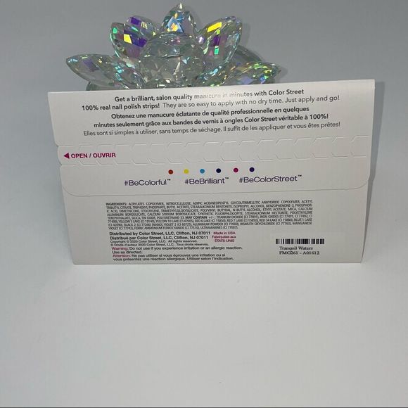 Color Street | Tranquil Waters a turquoise tone encrusted with iridescent flakes - Picture 6 of 11